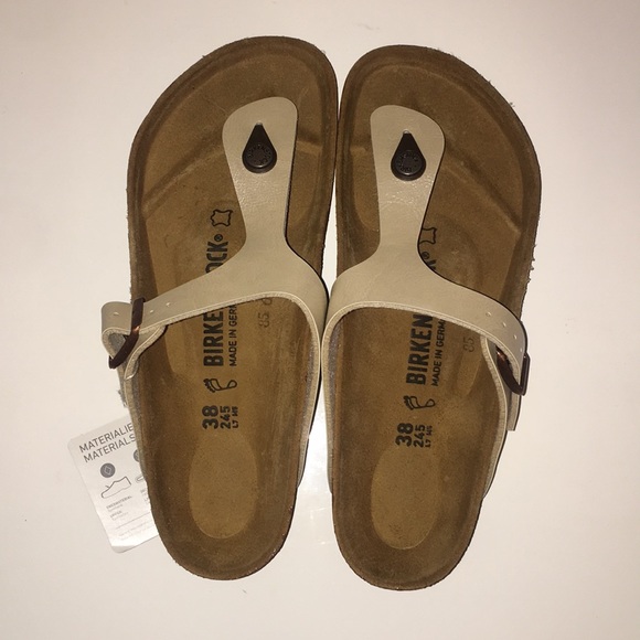 ivory birkenstocks